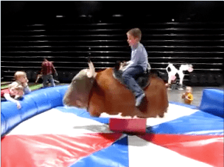 Rodeostier kinderen & volwassenen / Rodéo mécanique pour enfants et adultes